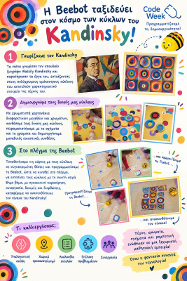 Η Beebot ταξιδεύει στον κόσμο των κύκλων του Kandinsky!